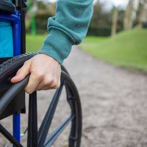 Person using a wheelchair