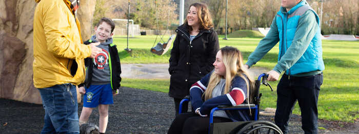 occupational therapist throwing ball to client